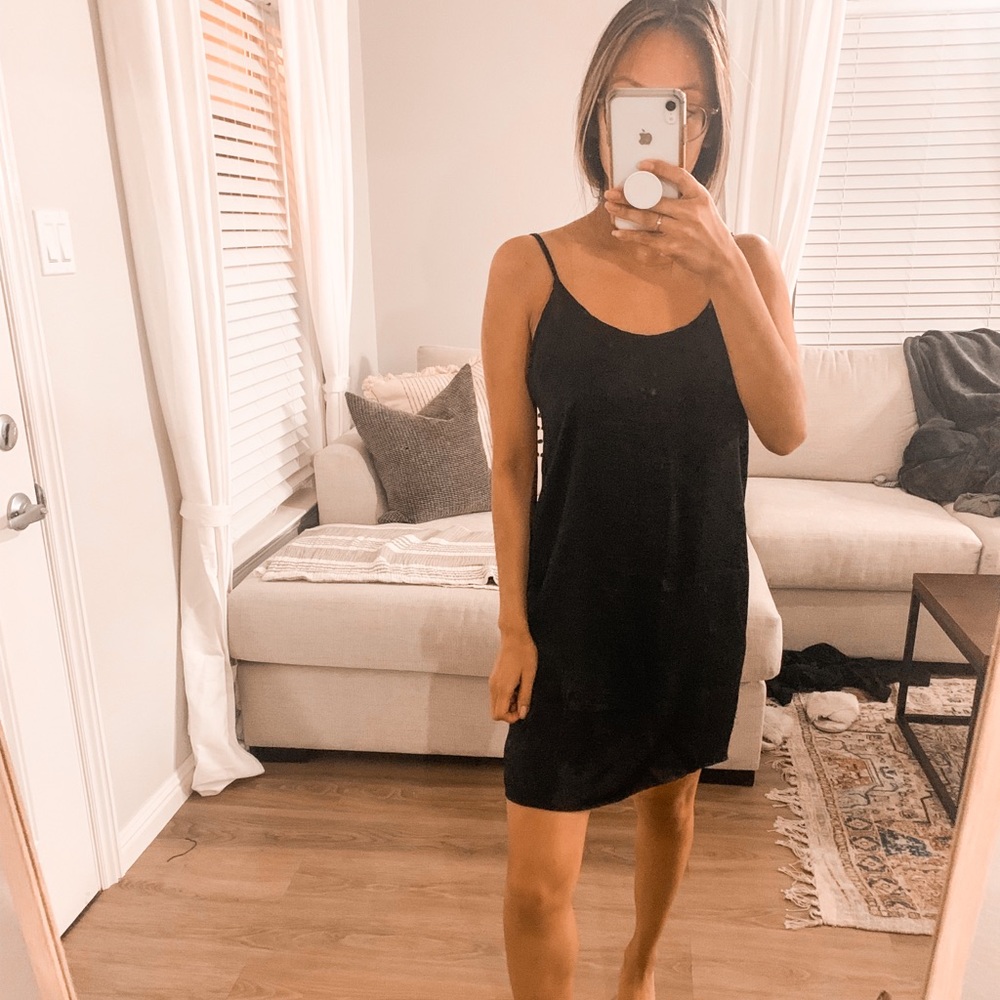Tilly’s Black Satin Dress